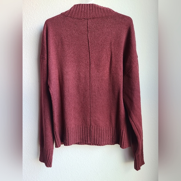 Chelsea &Violet - Girl's Maroon Sweater,  Sz Medium - Picture 3 of 3